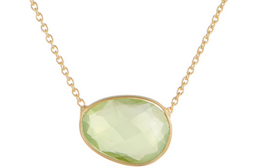 Pebble Prehnite Necklace