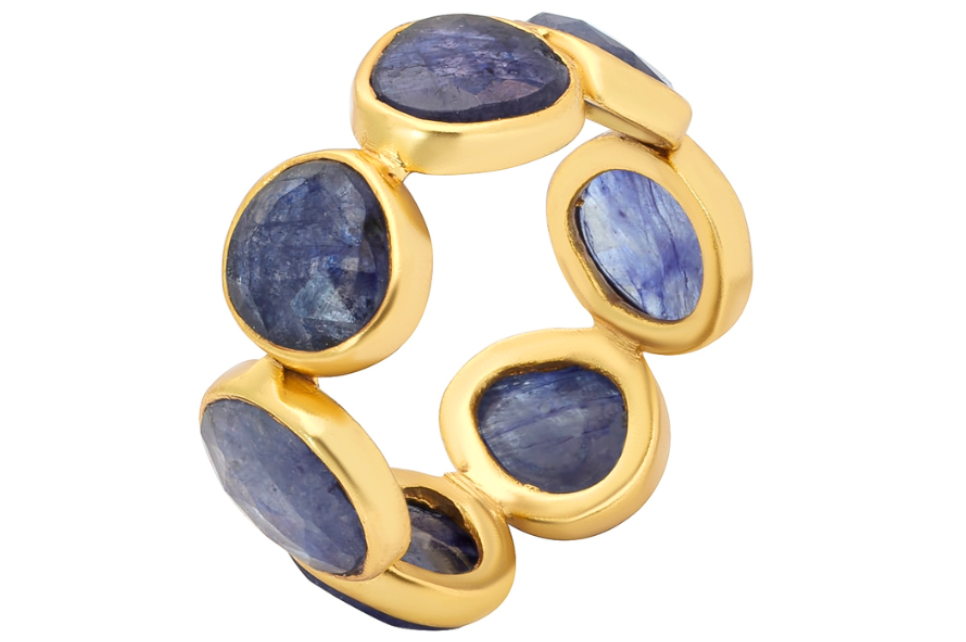 Pebble Tanzanite Eternity Ring