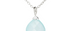 Hera Chalcedony Silver Pendant Necklace