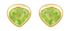 Peridot Pear Shaped Stud Earring