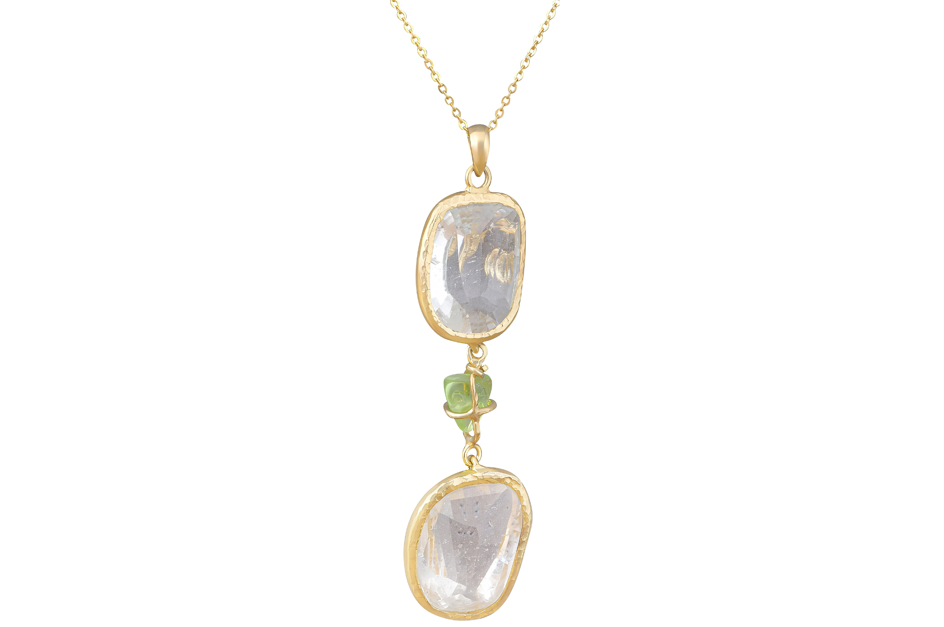 Peridot & Rock Crystal Pendant