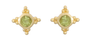 Starburst Peridot Stud Earrings