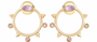 Petra Amethyst Stud Earrings