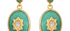 Phoebe Chrysophase & Diamond Jadau Earrings