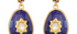 Phoebe Lapis & Diamond Jadau Earrings