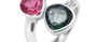 Athena Pink & Green Tourmaline Ring