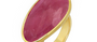 Pink Sapphire Rosecut Gemstone Ring