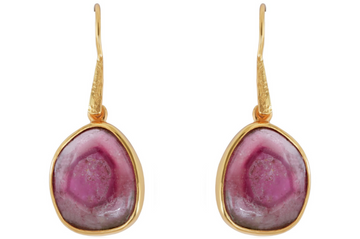 Watermelon Tourmaline Earrings