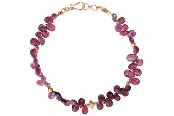 Fine Gold & Pink Tourmaline Bracelet