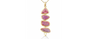 Pink Tourmaline & Pearl Pendant Necklace