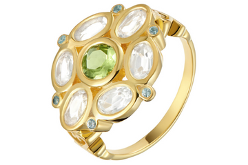 Posie Green Amethyst & Peridot Ring