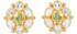 Posie Green Amethyst & Peridot Stud Earrings