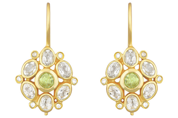 Posie Green Amethyst & Peridot Drop Earrings