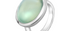 Prehnite Cabochon Sterling Silver Ring