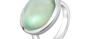 Prehnite Cabochon Sterling Silver Ring