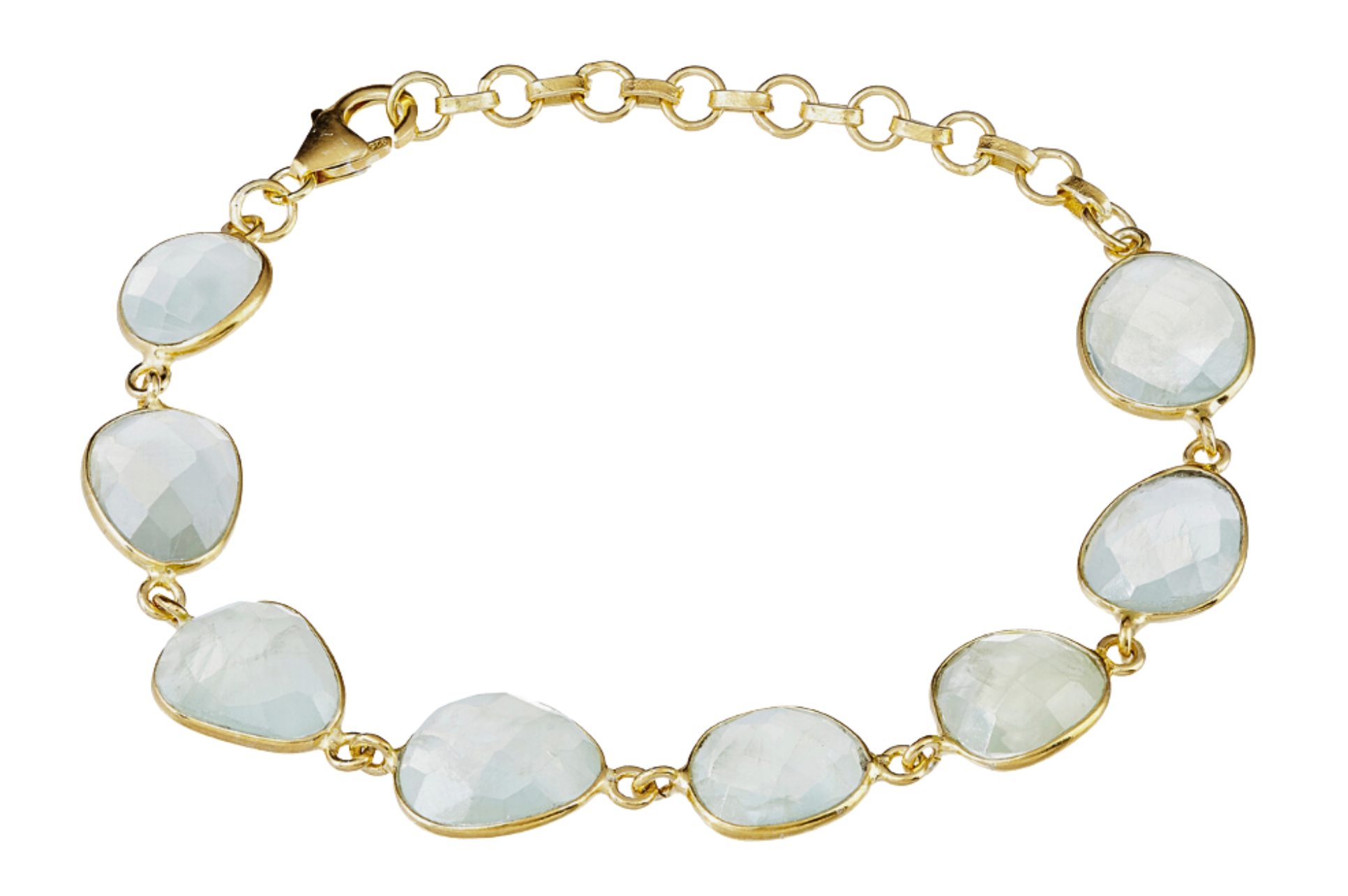 Pebble Prehnite Bracelet