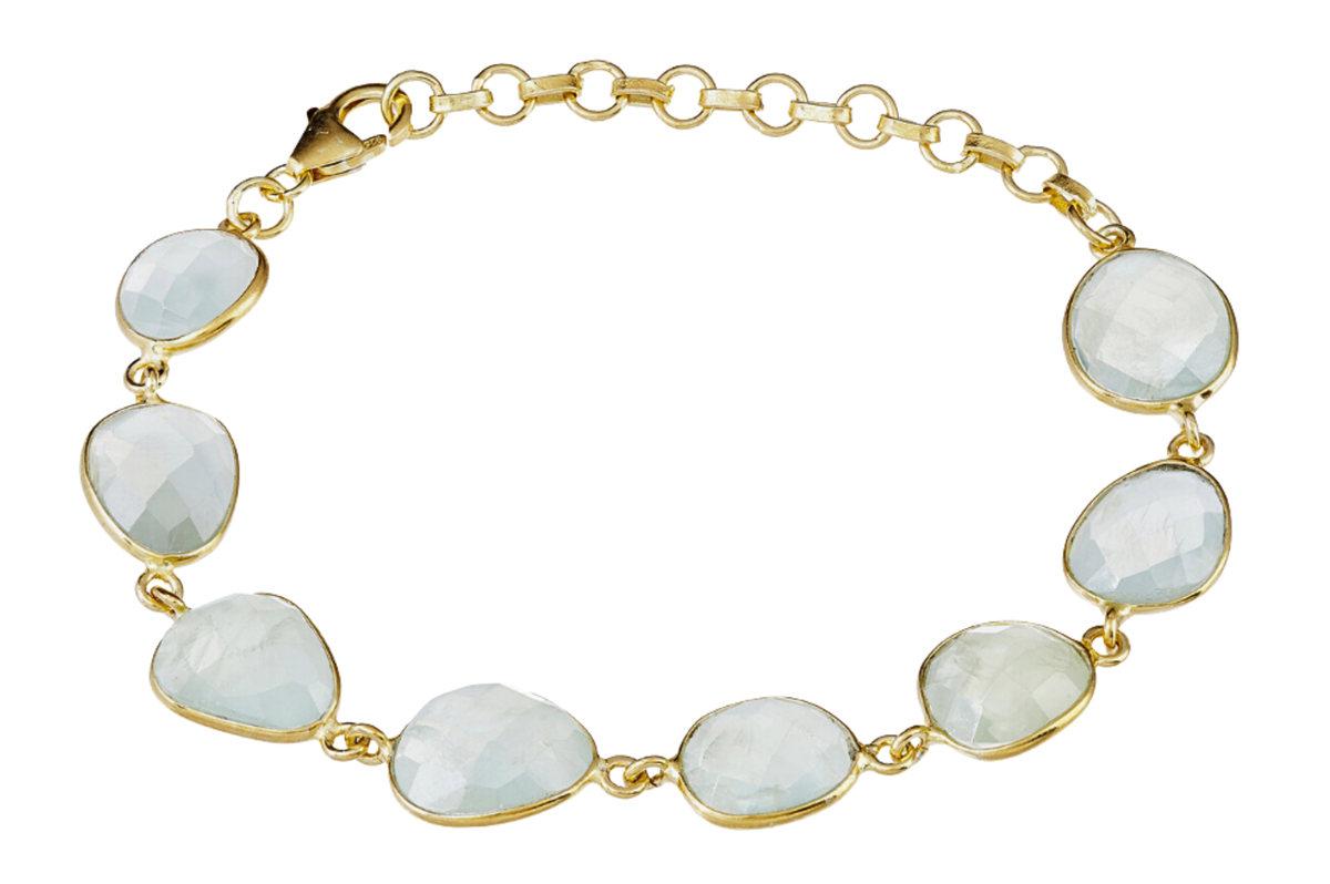 Pebble Prehnite Bracelet
