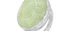 Carved Prehnite Silver Ring
