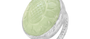 Carved Prehnite Silver Ring