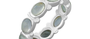 Lottie Silver Prehnite Eternity Ring