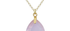 Pune Pear Shaped Rose Quartz Pendant Necklace