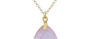 Pune Pear Shaped Rose Quartz Pendant Necklace
