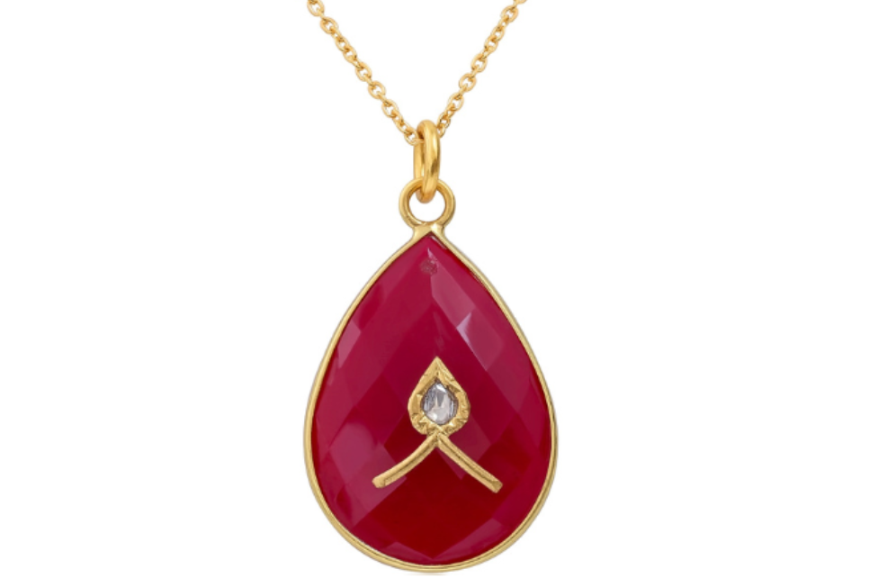 Jadau Ropada & Diamond Pendant Necklace