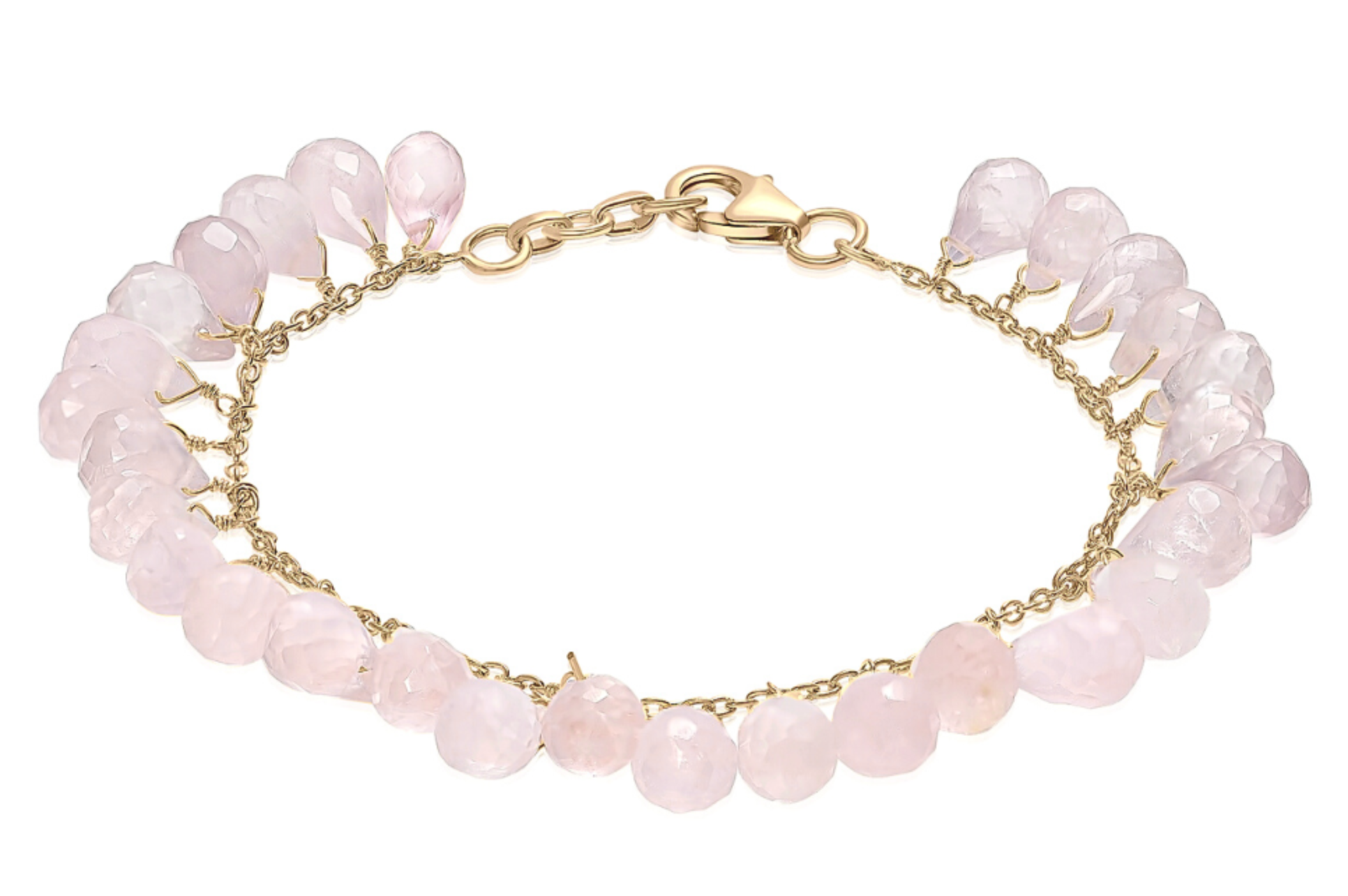 Alba Rose Quartz Gemstone Bracelet
