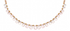 Diva Rose Quartz Single Line Bead Necklace