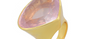 Large Pear Shape Pebble Rose Quartz Ring