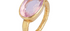 Rose Quartz Oval Gemstone Ring