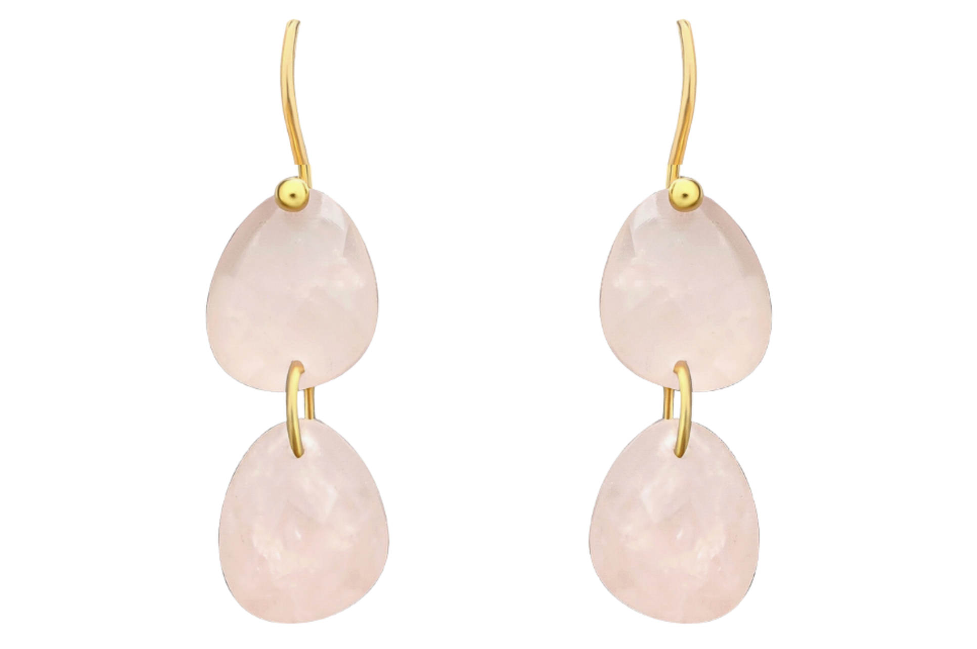 Kerala Rose Quartz Gemstone Earrings