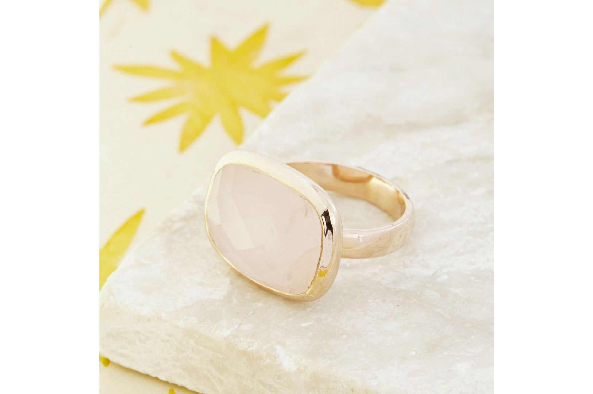 Alessandra Rose Quartz Ring