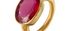 Pink Tourmaline Oval Gemstone Ring