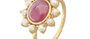 Hyderabad Pearl & Ruby Ring