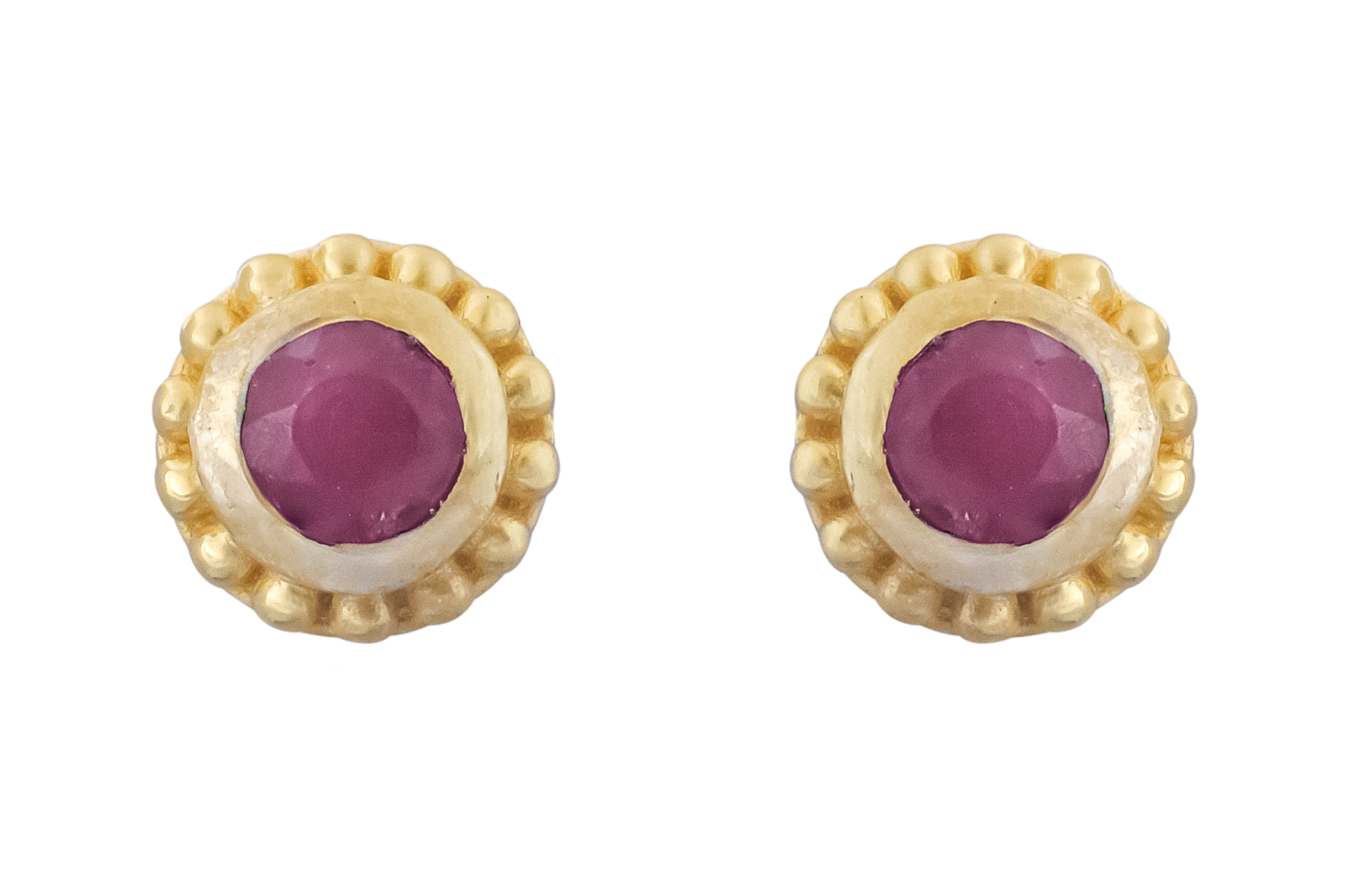 Sunbeam Ruby Stud Earrings