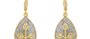 Rutile Quartz & Diamond Jadau Earrings