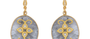 Rutilated Quartz & Diamond Jadau Earrings