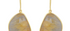 Golden Rutile Quartz Pebble Drop Earrings