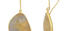 Golden Rutile Quartz Pebble Drop Earrings