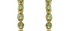 Santorini Peridot Hoop Earrings