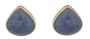 Blue Sapphire Pear-Shaped Stud Earrings