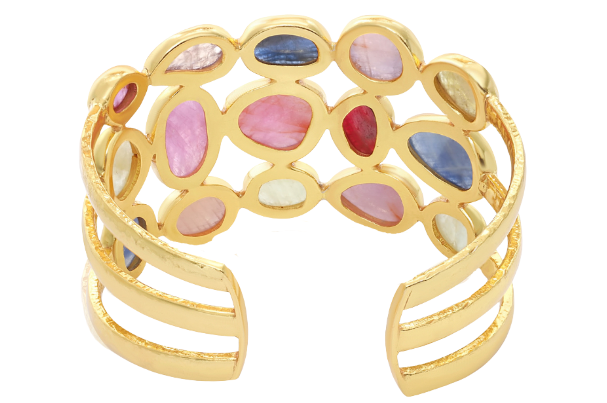 Kelly Multicolour Sapphire Cuff Bracelet