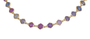 Sapphire Hexagonal Gemstone Necklace