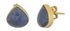 Blue Sapphire Pear-Shaped Stud Earrings
