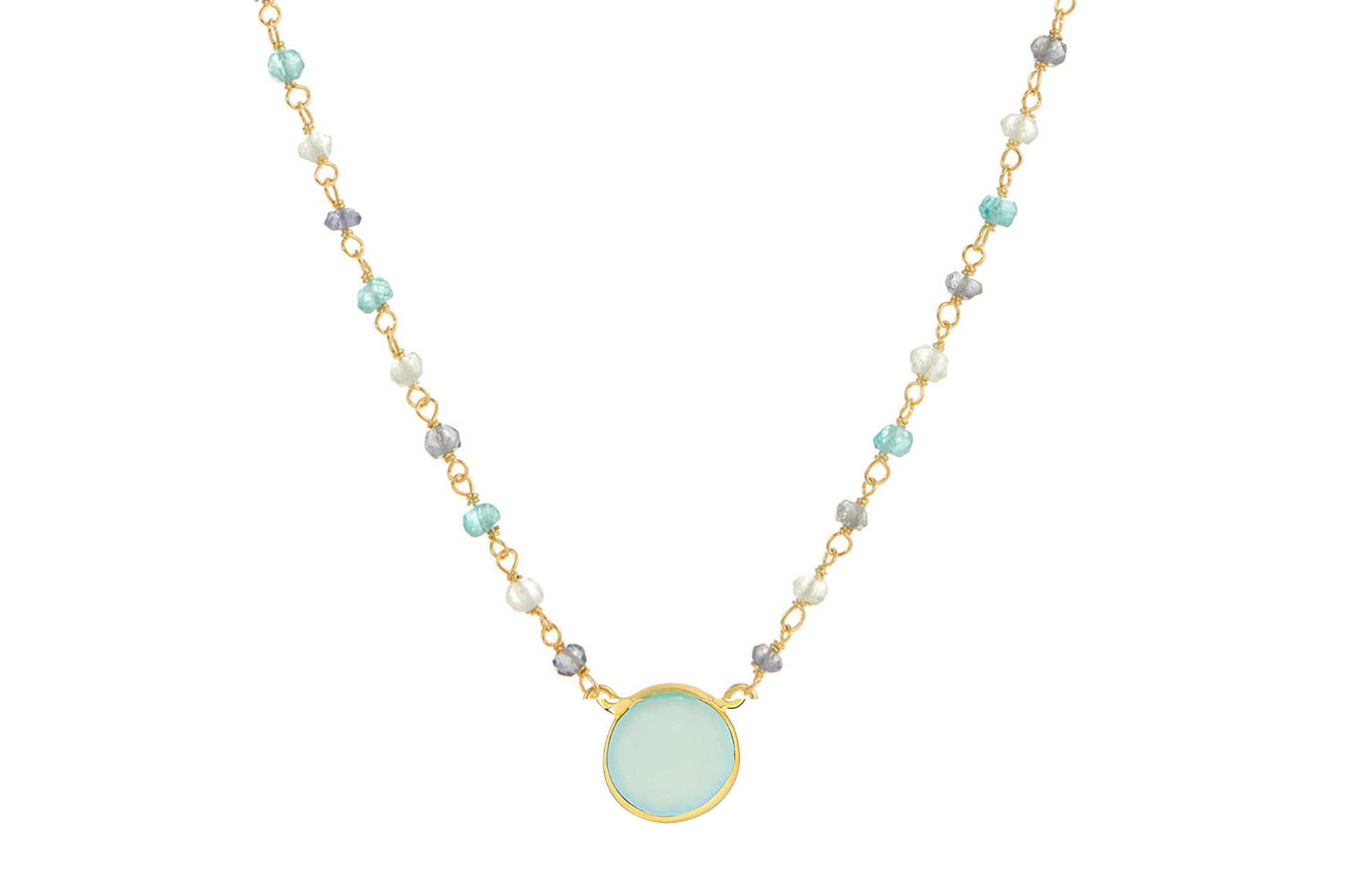 Sara Chalcedony Pendant Necklace
