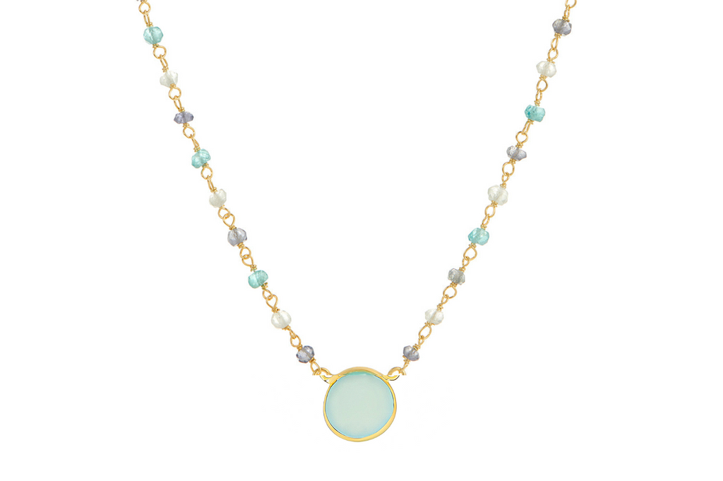 Sara Chalcedony Pendant Necklace