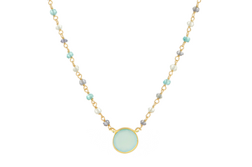 Sara Chalcedony Pendant Necklace