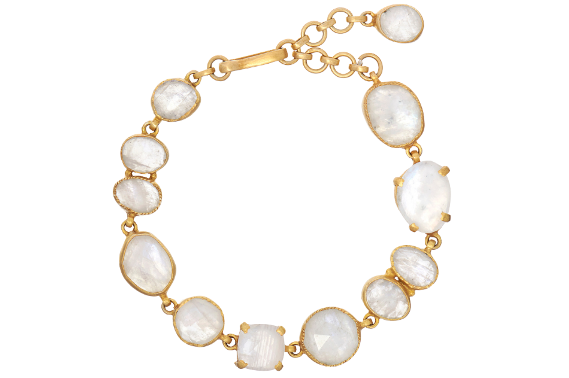 Moonstone Set Gemstone Bracelet