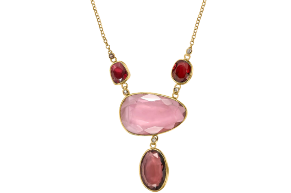 Shay Pink Tourmaline & Diamond Necklace